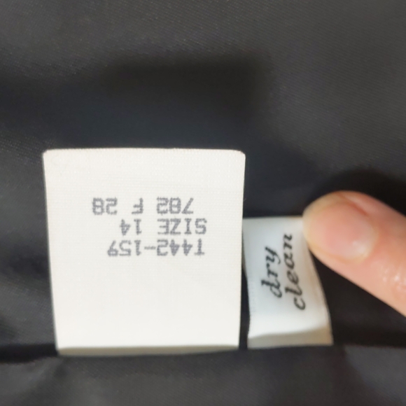 Oversized Pendleton Black Blazer 100% Virgin Wool Size 14 - Picture 3 of 7